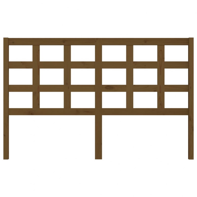 Kopfteil Honigbraun 156x4x100 cm Massivholz Kiefer