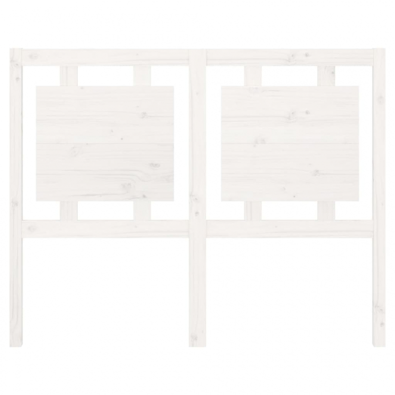 Kopfteil Weiß 125,5x4x100 cm Massivholz Kiefer