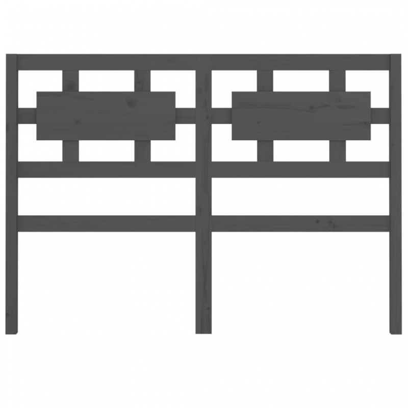 Kopfteil Grau 165,5x4x100 cm Massivholz Kiefer