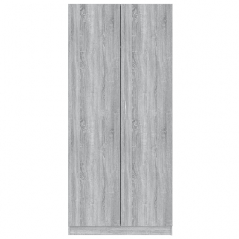 Kleiderschrank Grau Sonoma 90x52x200 cm Holzwerkstoff