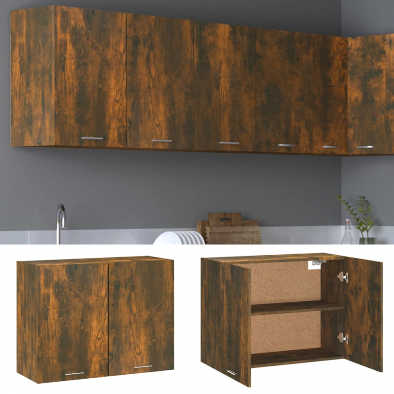Hängeschrank Lyon Räuchereiche 80x31x60 cm Holzwerkstoff