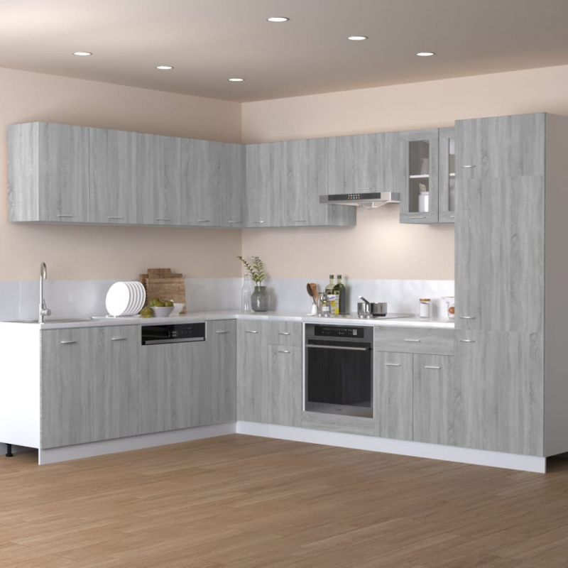 Hängeschrank Lyon Grau Sonoma 80x31x60 cm Holzwerkstoff