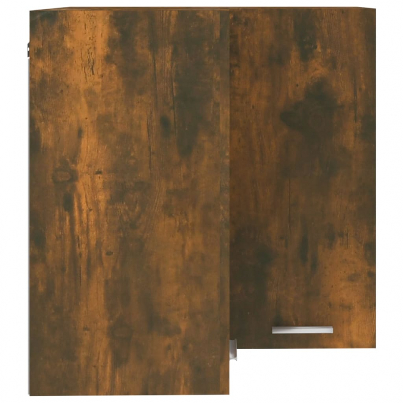 Eck-Hängeschrank Lyon Räuchereiche 57x57x60 cm Holzwerkstoff