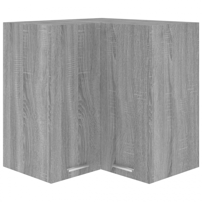 Eck-Hängeschrank Lyon Grau Sonoma 57x57x60 cm Holzwerkstoff
