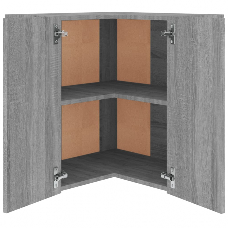 Eck-Hängeschrank Lyon Grau Sonoma 57x57x60 cm Holzwerkstoff