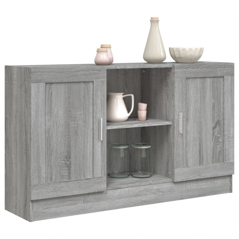 Sideboard Grau Sonoma 120x30,5x70 cm Holzwerkstoff