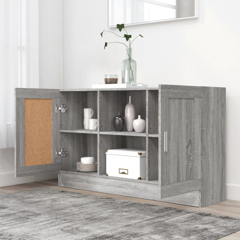 Sideboard Grau Sonoma 120x30,5x70 cm Holzwerkstoff