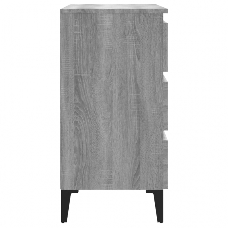 Sideboard Grau Sonoma 60x35x69 cm Holzwerkstoff