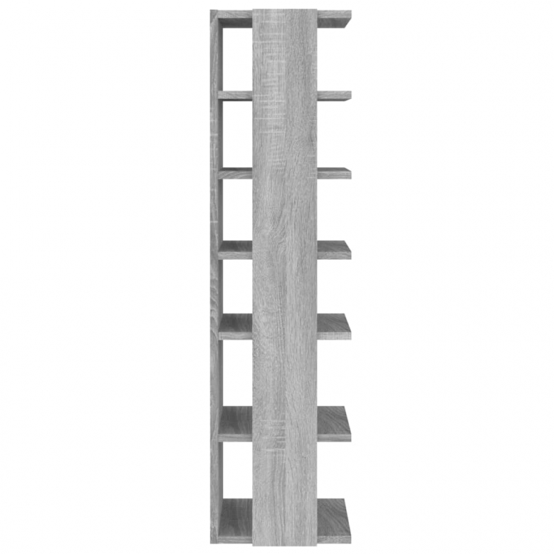 Schuhregale 2 Stk. Grau Sonoma 27,5x27x102 cm Holzwerkstoff