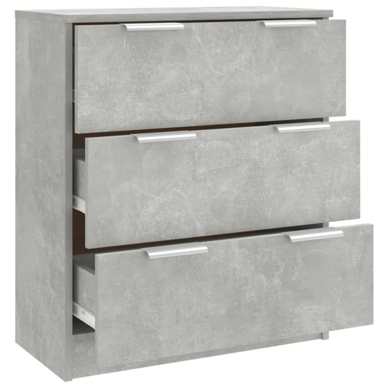 Sideboard Betongrau 60x30x70 cm Holzwerkstoff