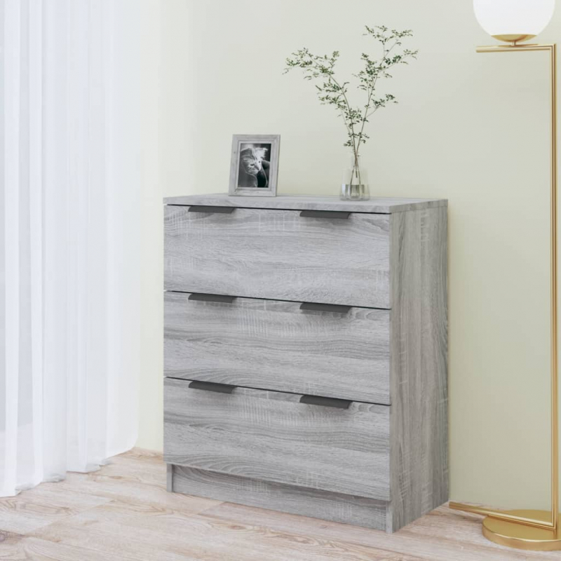 Sideboard Grau Sonoma 60x30x70 cm Holzwerkstoff