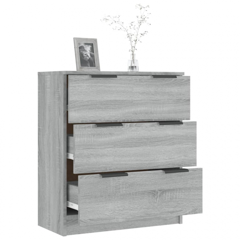 Sideboard Grau Sonoma 60x30x70 cm Holzwerkstoff