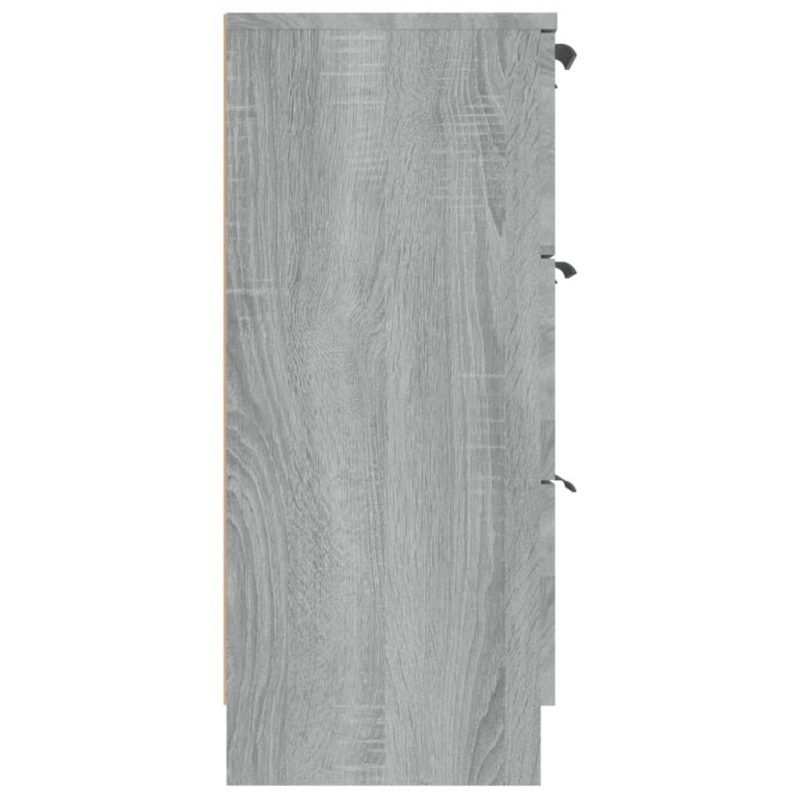 Sideboard Grau Sonoma 60x30x70 cm Holzwerkstoff