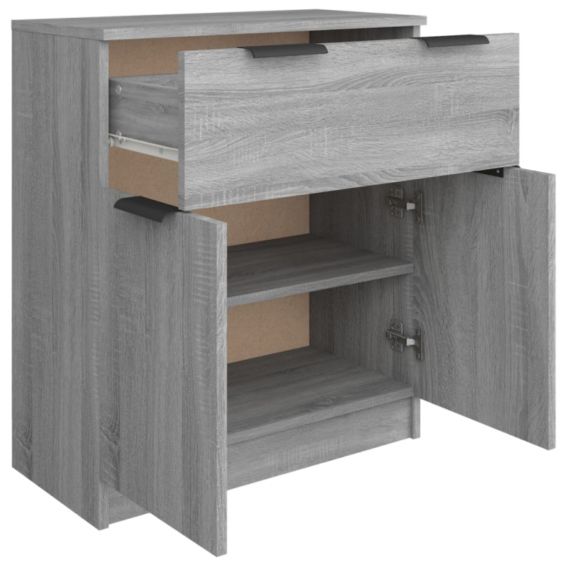 Sideboard Grau Sonoma 60x30x70 cm Holzwerkstoff