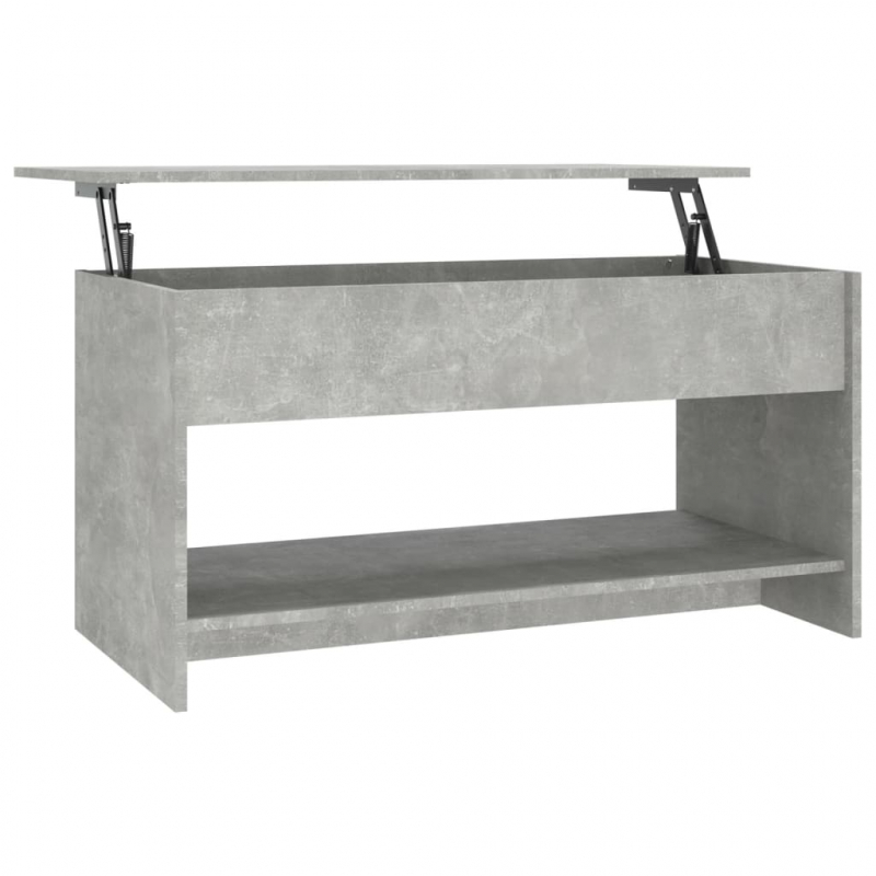 Couchtisch Betongrau 102x50x52,5 cm Holzwerkstoff