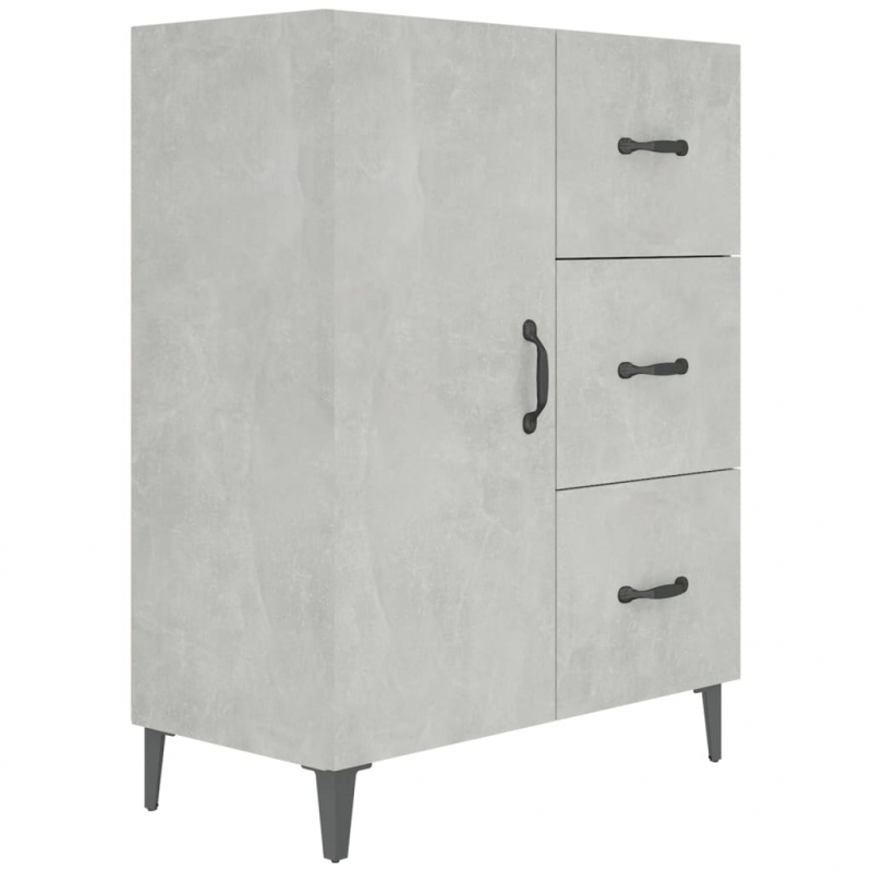 Sideboard Betongrau 69,5x34x90 cm Holzwerkstoff