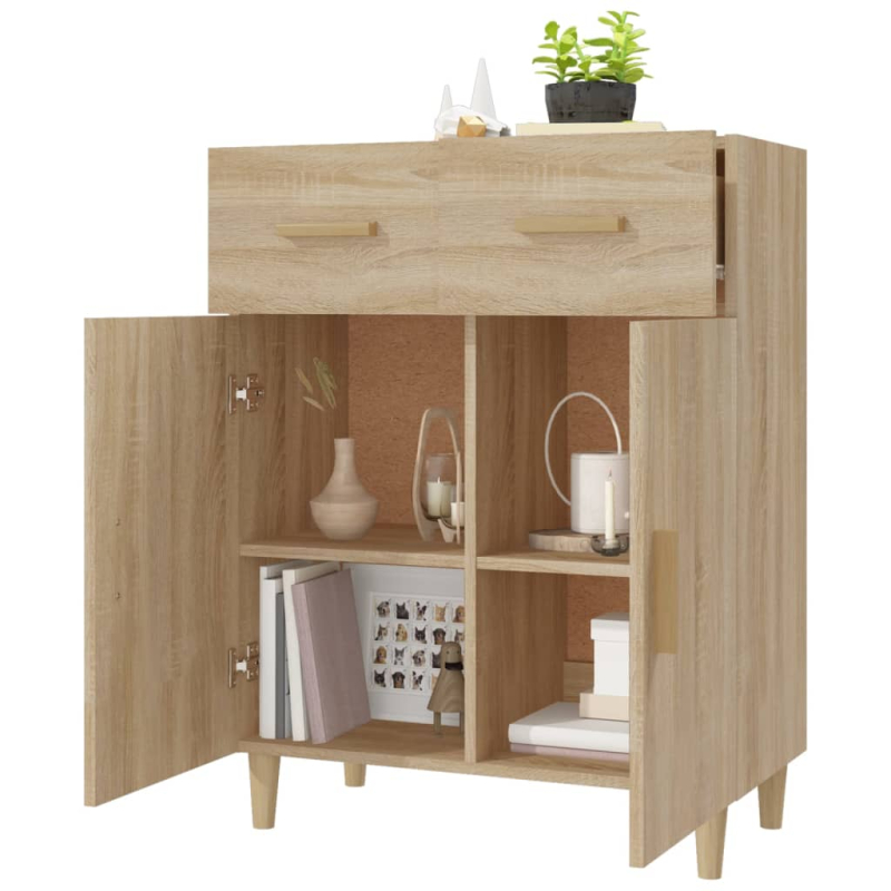 Sideboard Sonoma-Eiche 69,5x34x89 cm Holzwerkstoff