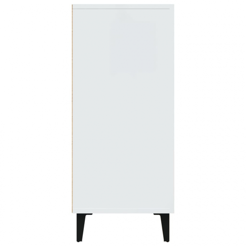 Sideboard Weiß 90x34x80 cm Holzwerkstoff