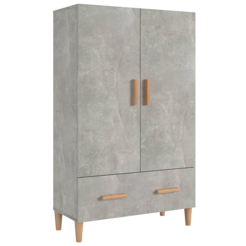 Highboard Betongrau 70x31x115 cm Holzwerkstoff