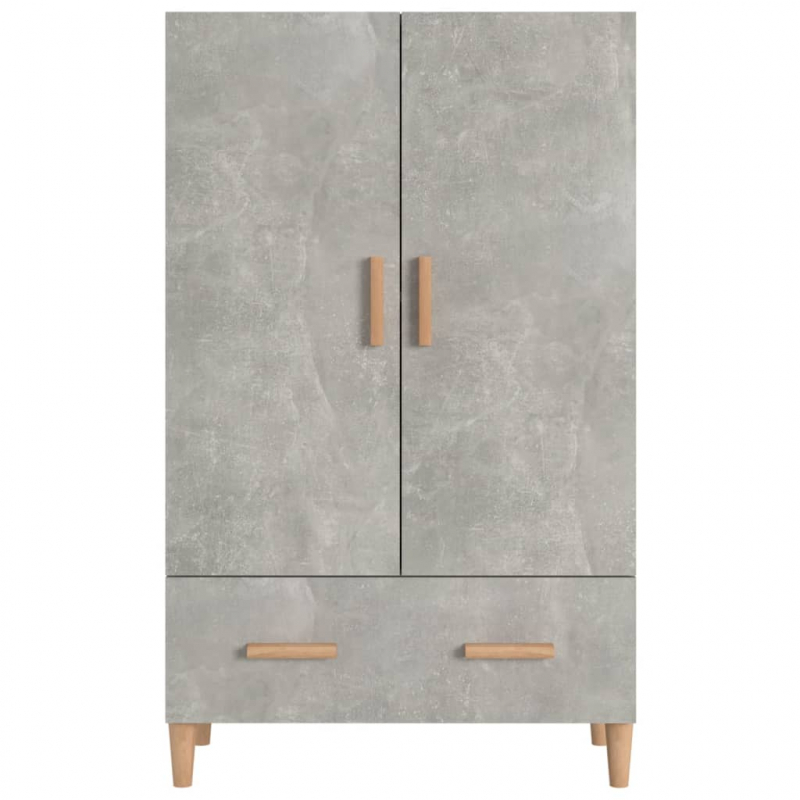 Highboard Betongrau 70x31x115 cm Holzwerkstoff