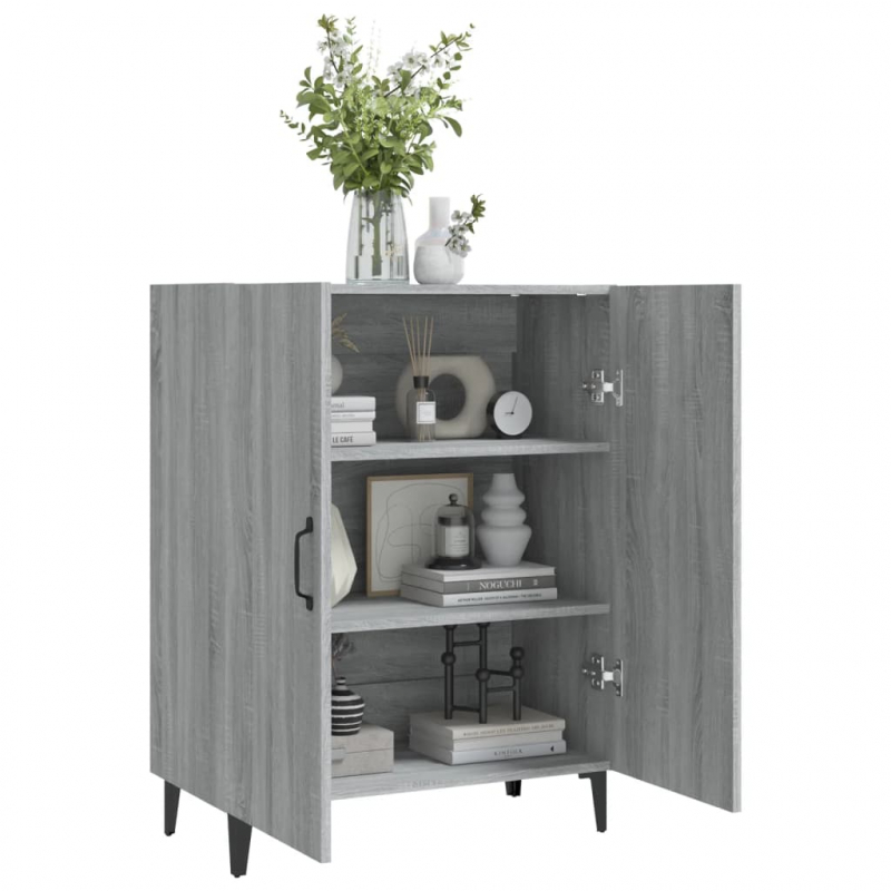 Sideboard Grau Sonoma 70x34x90 cm Holzwerkstoff