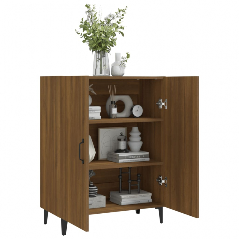 Sideboard Braun Eichen-Optik 70x34x90 cm Holzwerkstoff