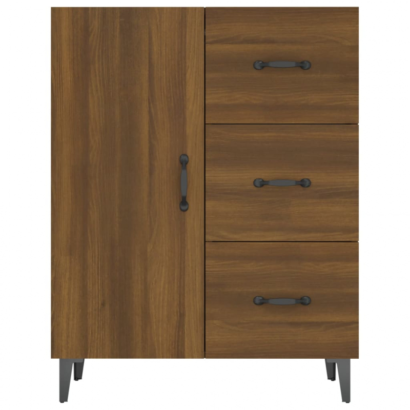 Sideboard Braun Eichen-Optik 69,5x34x90 cm Holzwerkstoff