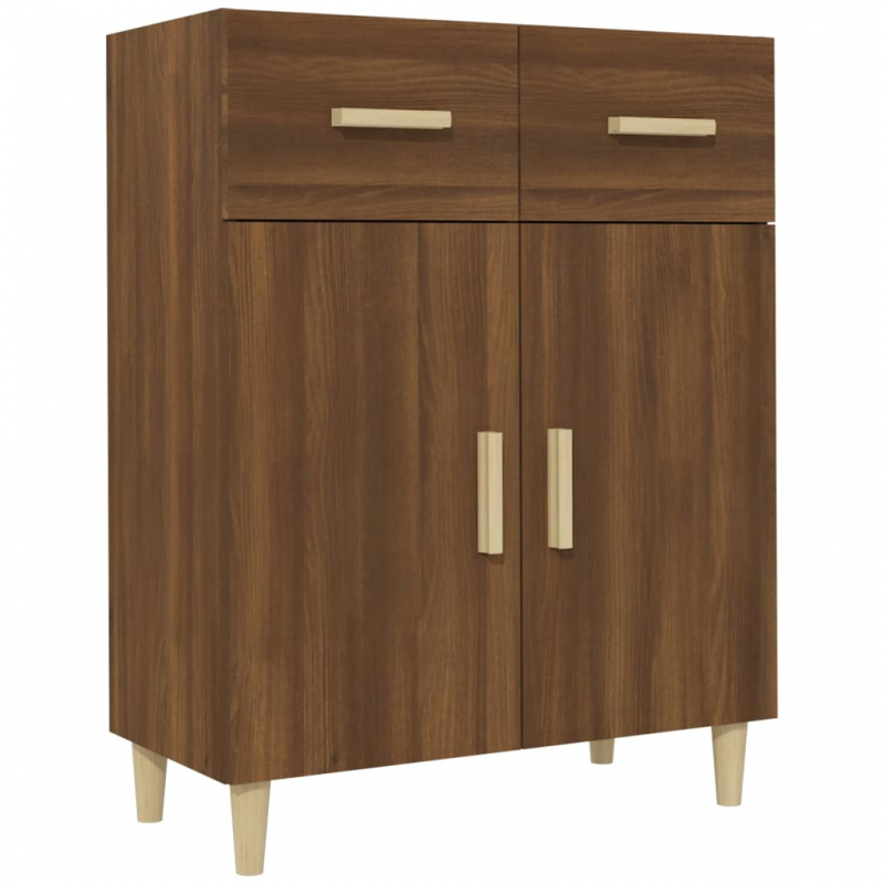 Sideboard Braun Eichen-Optik 69,5x34x89 cm Holzwerkstoff