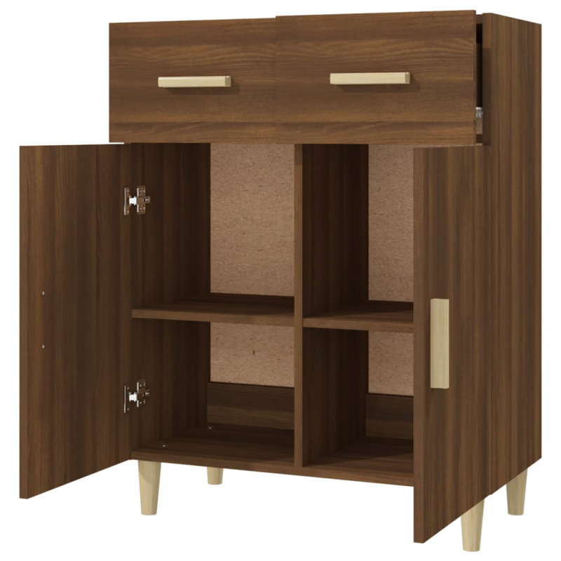 Sideboard Braun Eichen-Optik 69,5x34x89 cm Holzwerkstoff