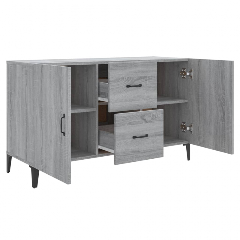Sideboard Grau Sonoma 100x36x60 cm Holzwerkstoff