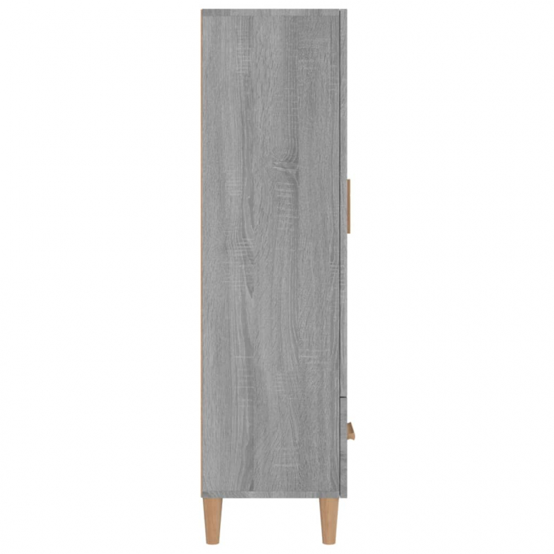 Highboard Grau Sonoma 70x31x115 cm Holzwerkstoff