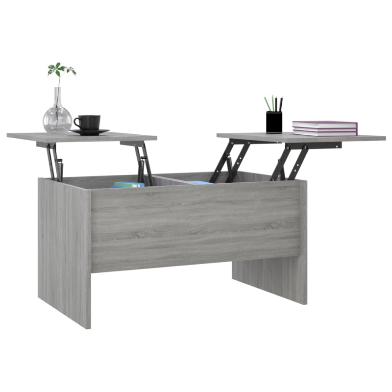 Couchtisch Grau Sonoma 80x50x42,5 cm Holzwerkstoff