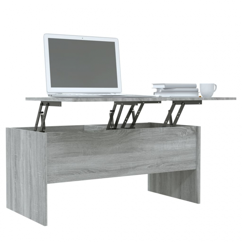Couchtisch Grau Sonoma 102x50,5x46,5 cm Holzwerkstoff