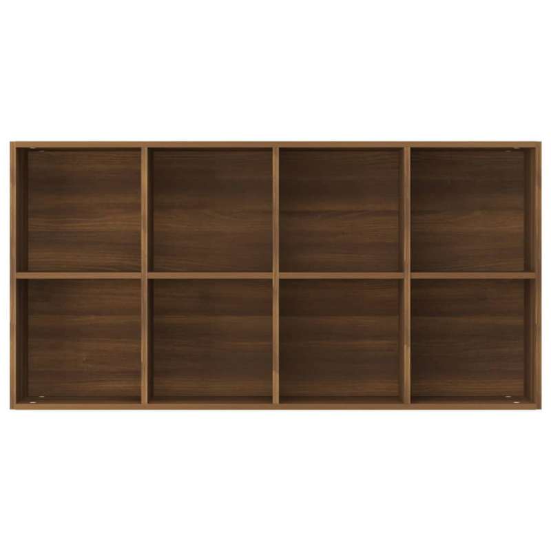 Bücherregal/Sideboard Braun Eiche 66×30×130 cm Holzwerkstoff