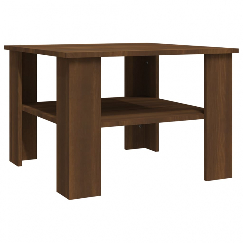 Couchtisch Braun Eichen-Optik 60x60x42 cm Holzwerkstoff