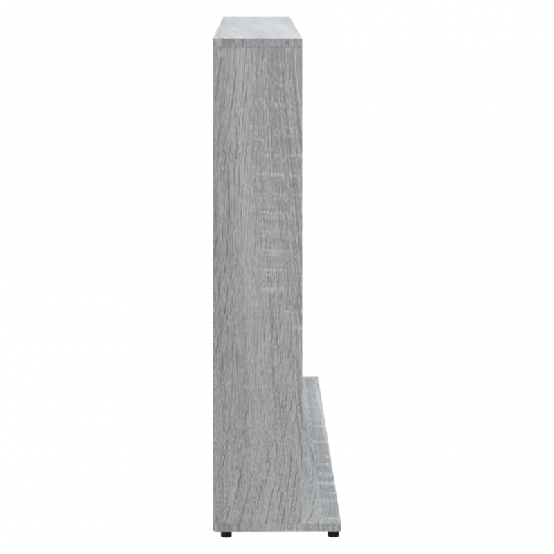CD-Regal Grau Sonoma 100x23x89,5 cm Holzwerkstoff