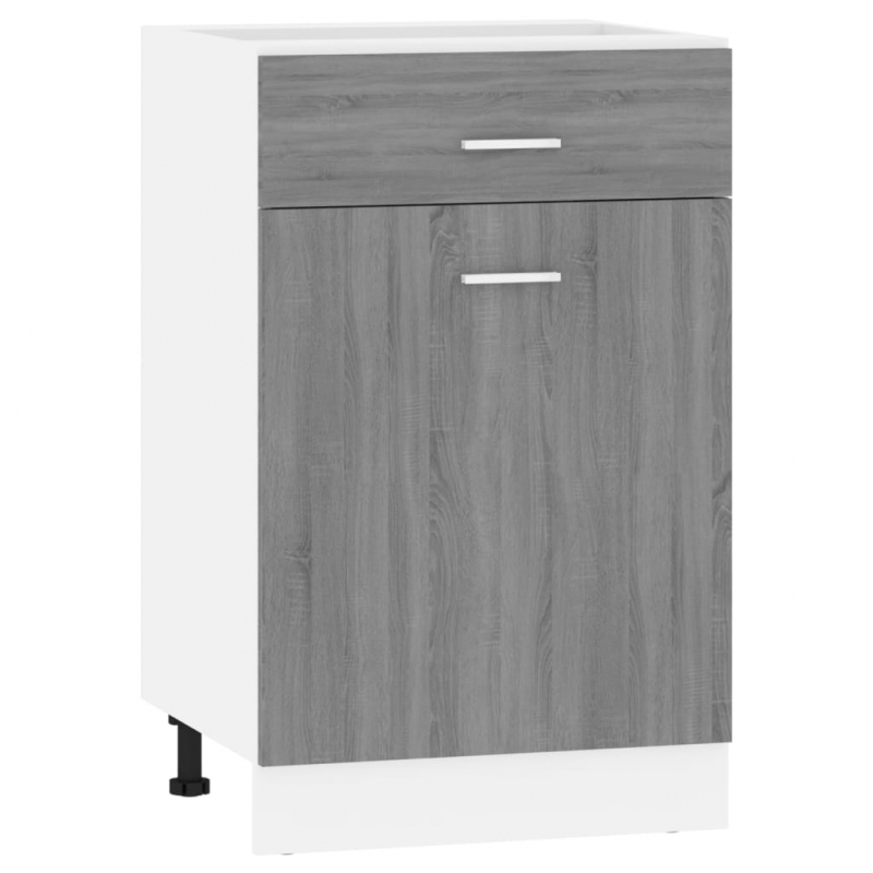 Unterschrank mit Schublade Lyon Grau Sonoma 50x46x81,5 cm