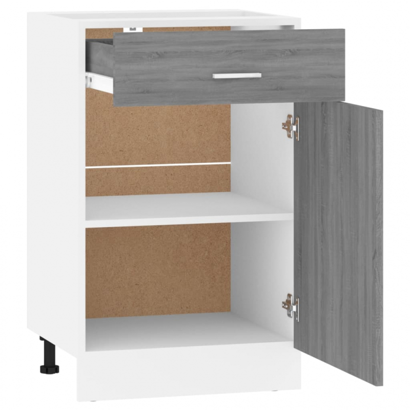 Unterschrank mit Schublade Lyon Grau Sonoma 50x46x81,5 cm