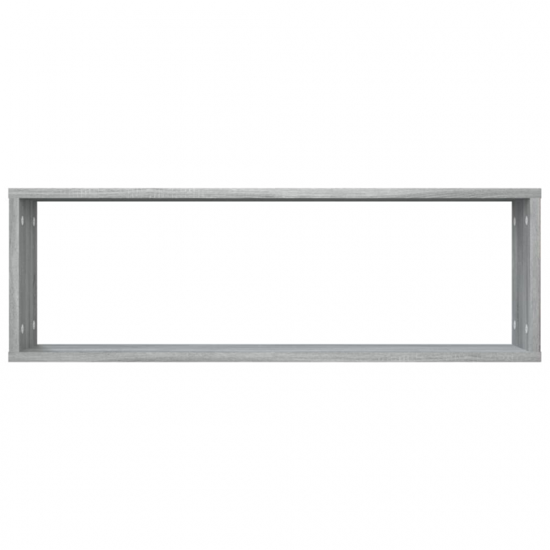 Wandregale 4 Stk. Grau Sonoma 80x15x26,5 cm Holzwerkstoff