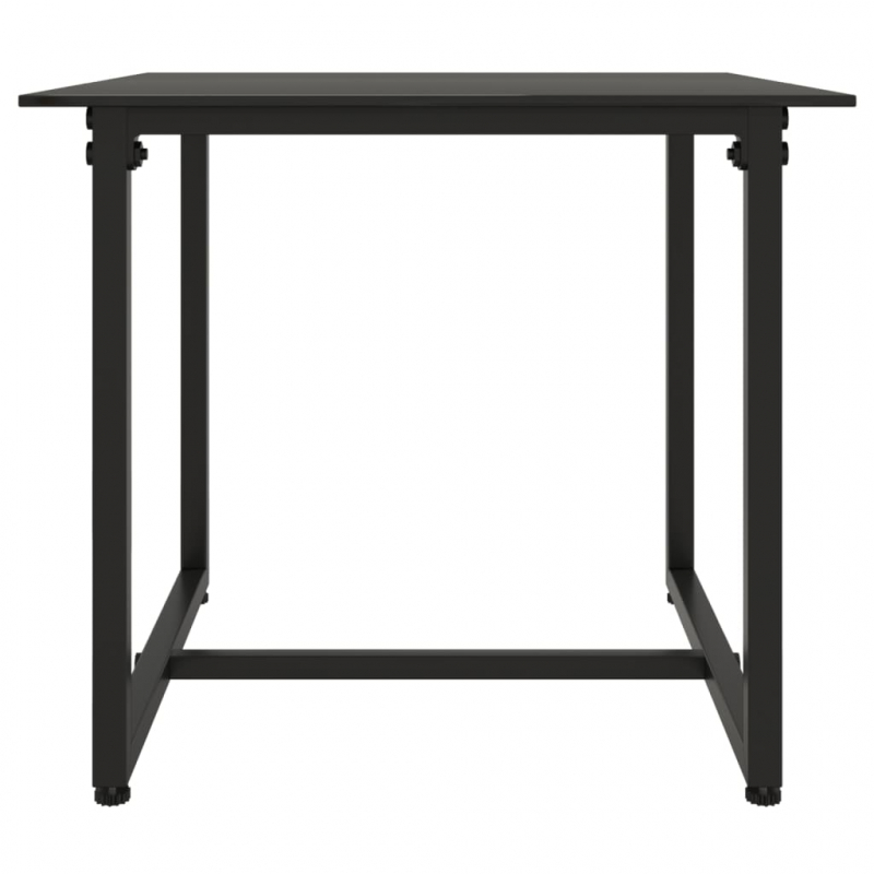 3-tlg. Garten-Lounge-Set mit Kissen Schwarz Poly Rattan