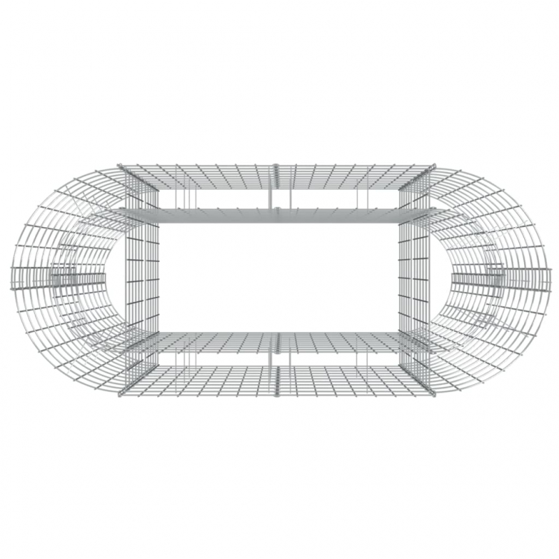 Gabionen-Hochbeet Verzinktes Eisen 120x50x100 cm