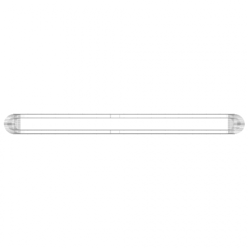 Gabionen-Hochbeet Verzinktes Eisen 610x50x100 cm