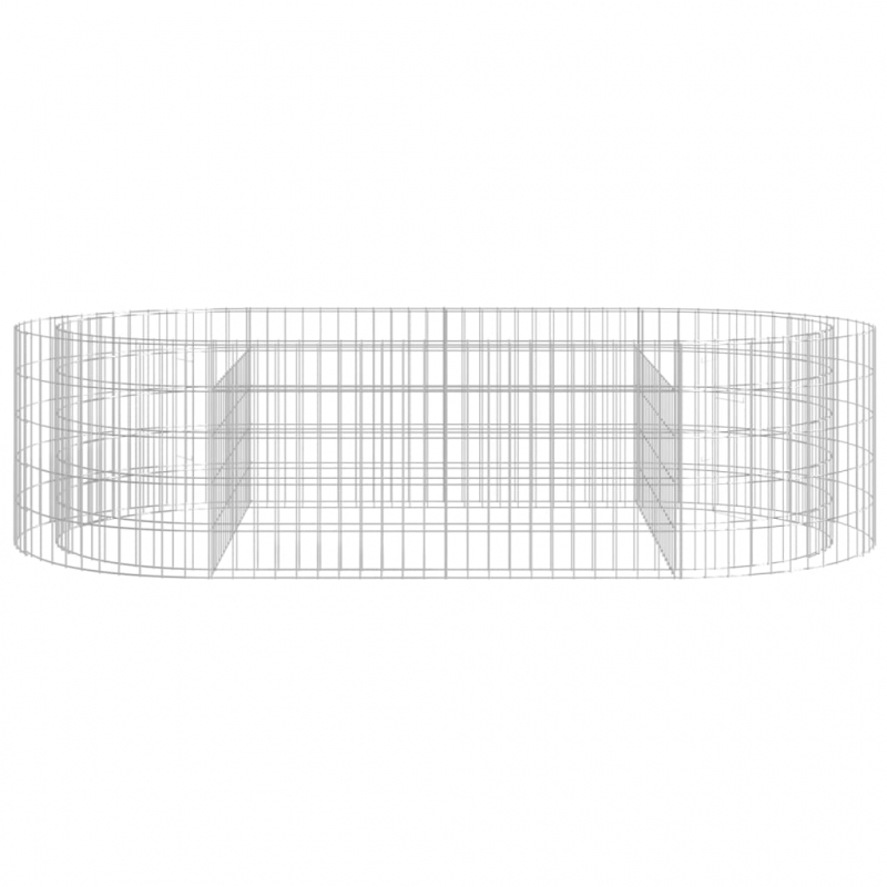 Gabionen-Hochbeet Verzinktes Eisen 200x100x50 cm