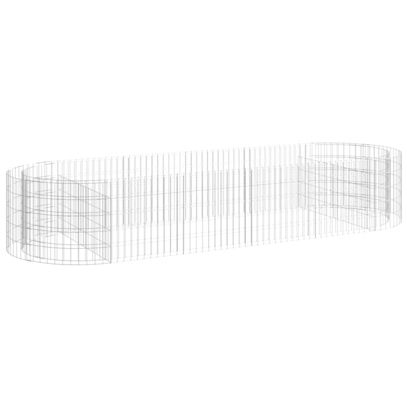 Gabionen-Hochbeet Verzinktes Eisen 300x100x50 cm