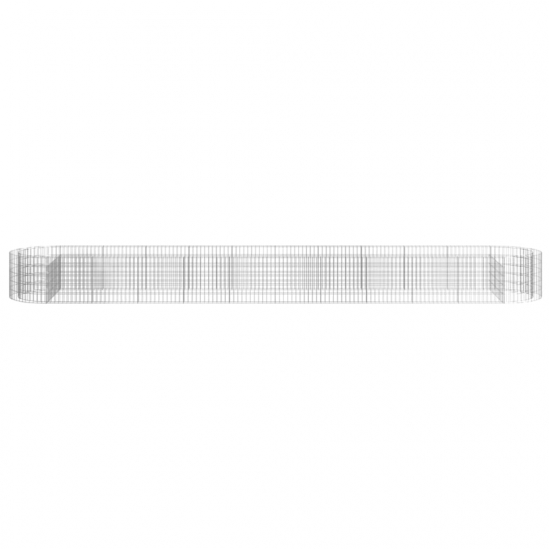 Gabionen-Hochbeet Verzinktes Eisen 600x100x50 cm