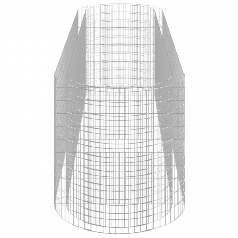 Gabionen-Hochbeet Verzinktes Eisen 400x100x100 cm