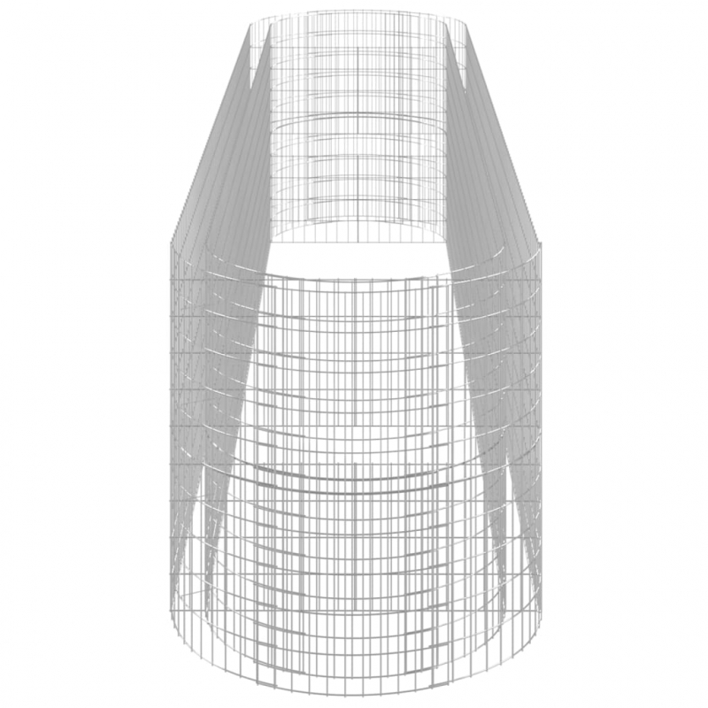 Gabionen-Hochbeet Verzinktes Eisen 500x100x100 cm
