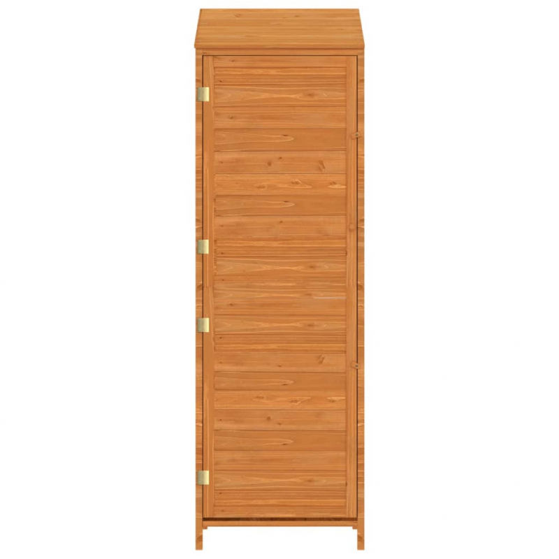 Geräteschuppen Braun 55x52x174,5 cm Massivholz Tanne