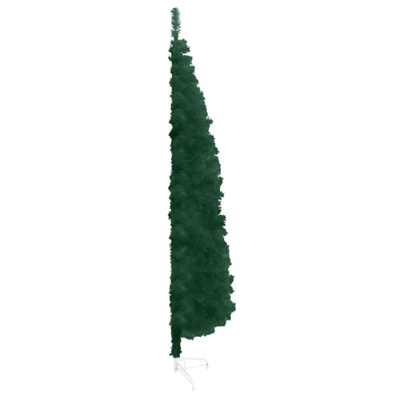 Künstlicher Halb-Weihnachtsbaum mit Ständer Schlank Grün 150 cm