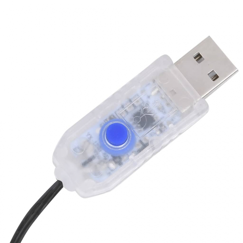 LED-Lichterkette mit 150 LEDs Blau 15 m PVC